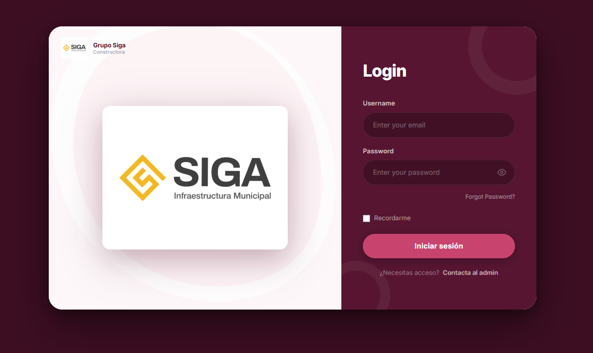 Sistema de Constructora Grupo Siga